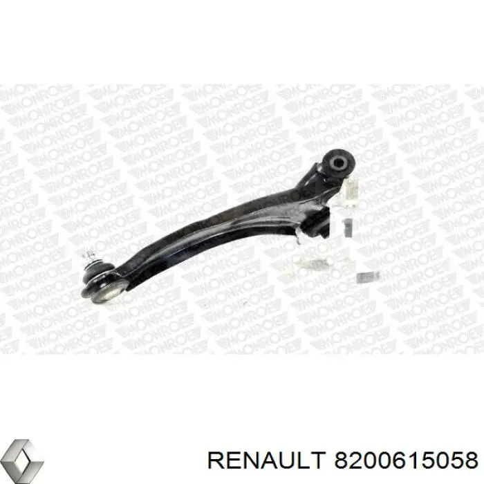Важіль передньої підвіски нижній, правий Renault (RVI) 8200615058 ціна, від 32.58 USD
