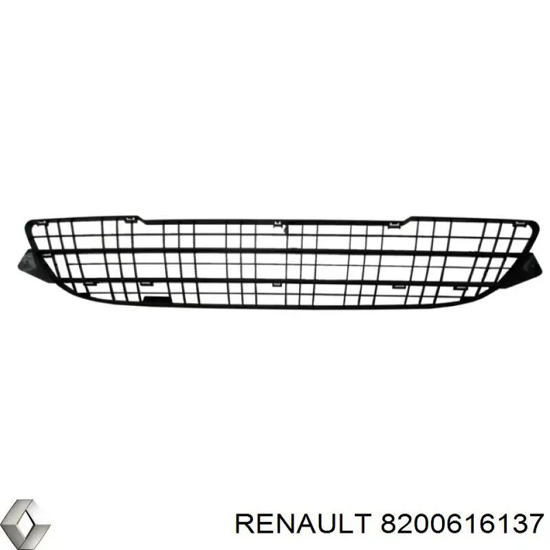 Купити 8200616137 Renault (RVI) Решітка переднього бампера, внутрішня частина