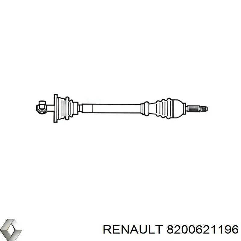 Привід передній лівий Renault (RVI) 8200621196 ціна, від 111.76 USD
