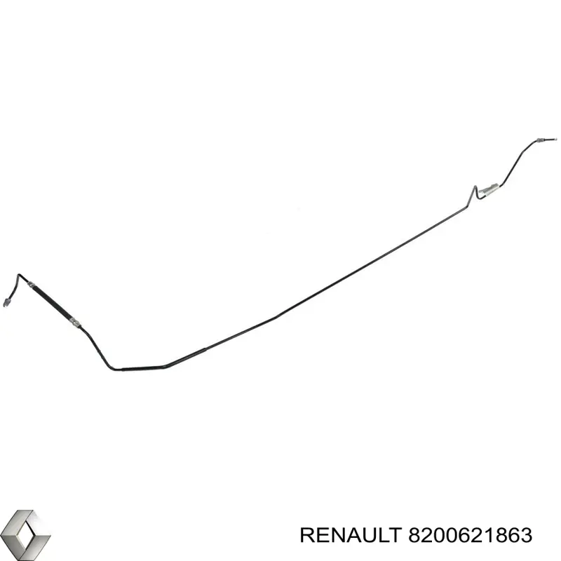 Трубка гальмівна, задня, права Renault (RVI) 8200621863 ціна, від 56.45 USD