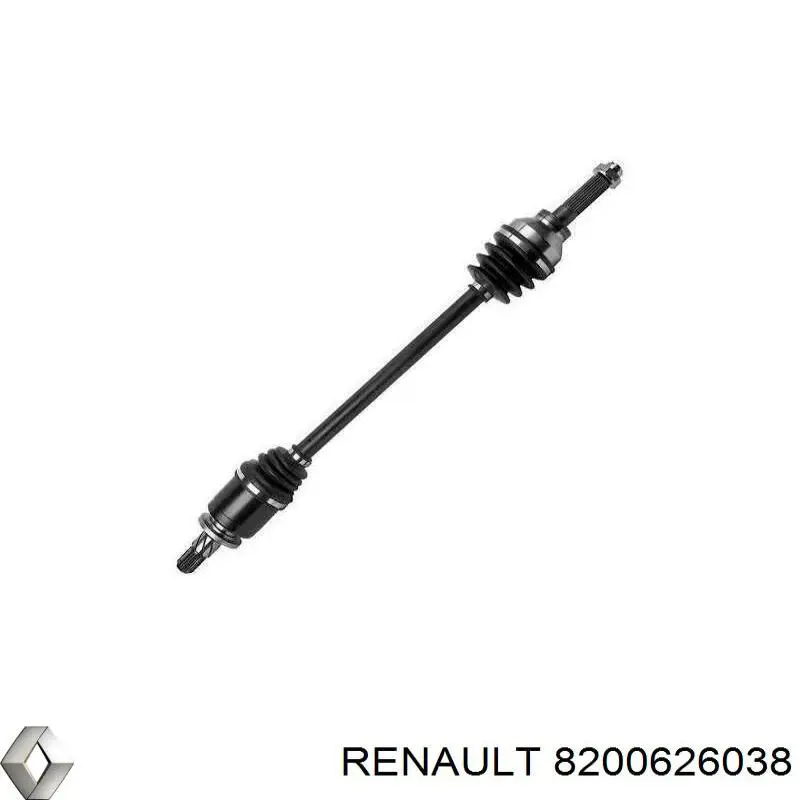 Піввісь передня, права Renault (RVI) 8200626038 ціна, від 90.82 USD