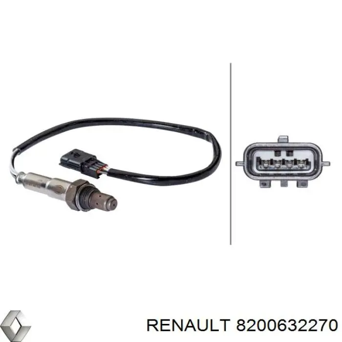 Купити 8200632270 Renault (RVI) Лямбда зонд, датчик кисню