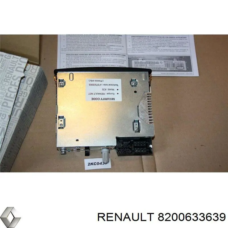 Магнітола (радіо AM/FM) Renault (RVI) 8200633639 ціна, від 12.67 USD