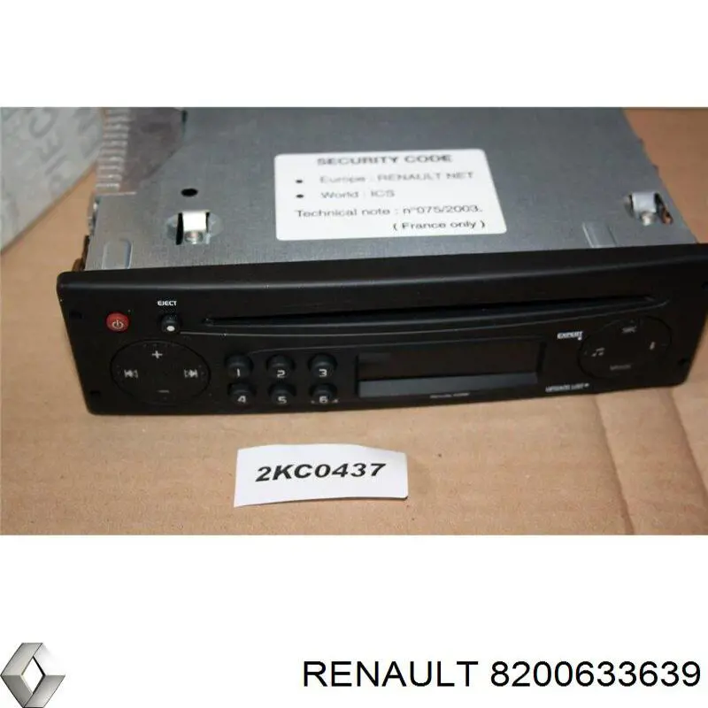 8200633639 Renault (RVI) Магнітола (радіо AM/FM)
