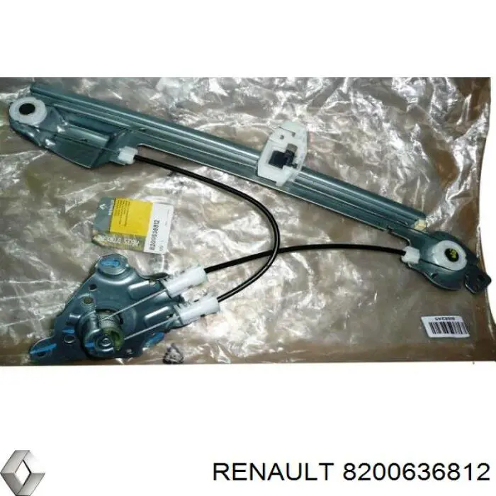 Механізм склопідіймача двері задньої, лівої 8200636812 Renault (RVI)