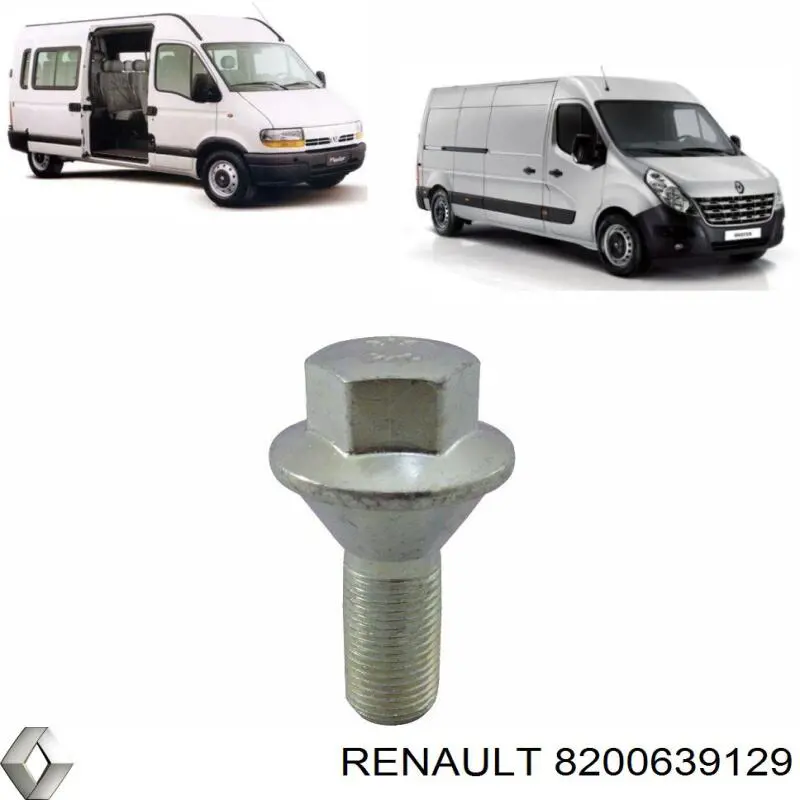 Колісний болт Renault (RVI) 8200639129 ціна, від 2.51 USD