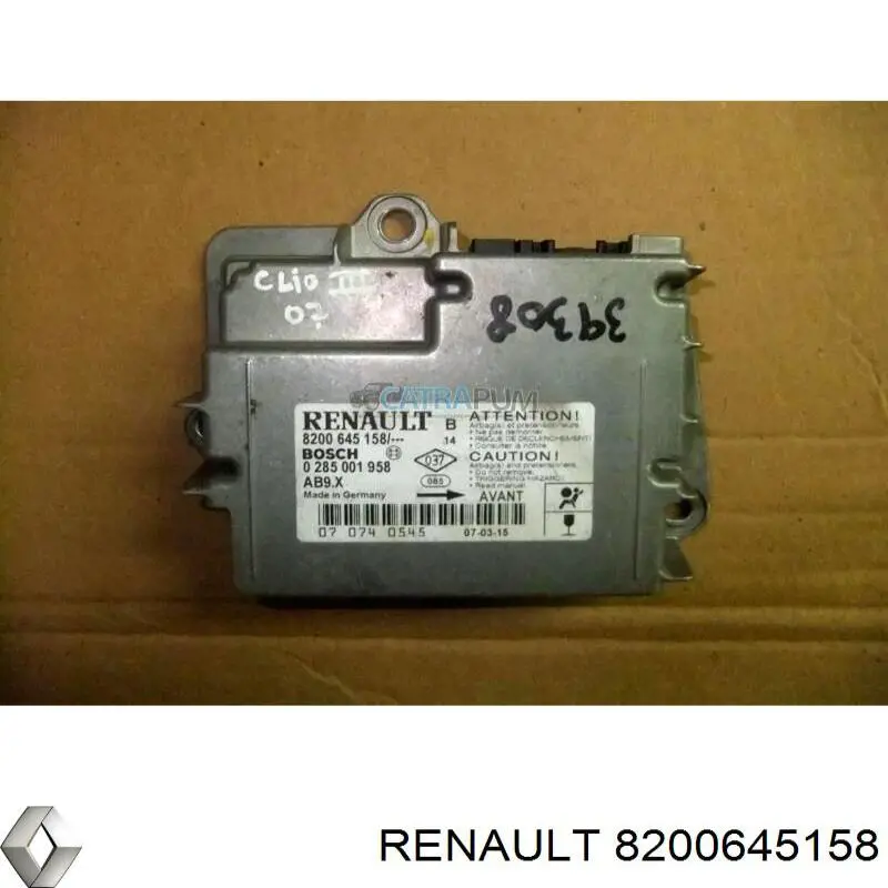 Купити 8200854865 Renault (RVI) Модуль-процесор керування подушки безпеки