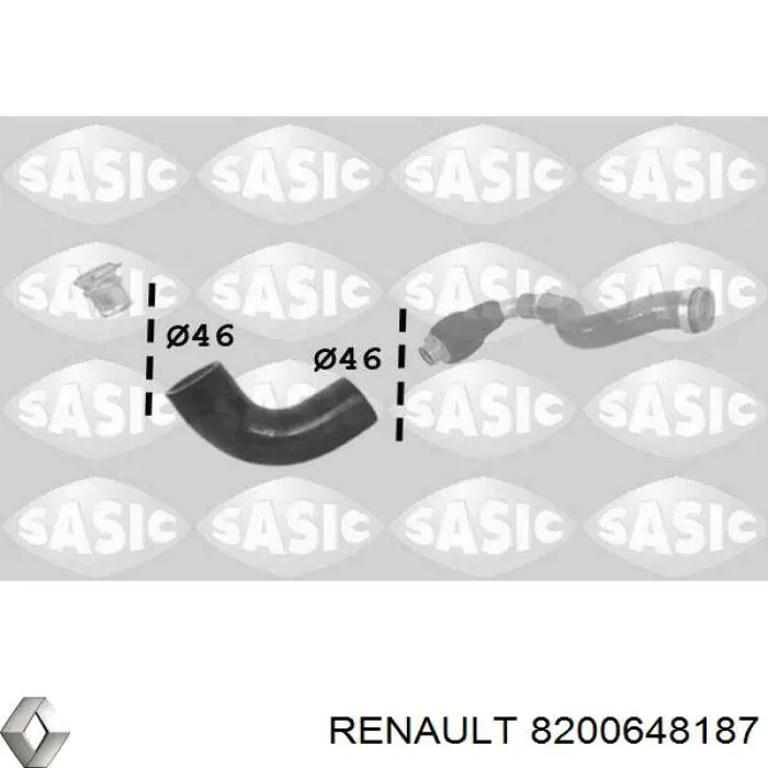 Купити 8200648187 Renault (RVI) Шланг/патрубок интеркуллера
