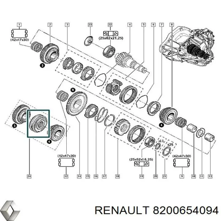  Renault (RVI) 8200654094