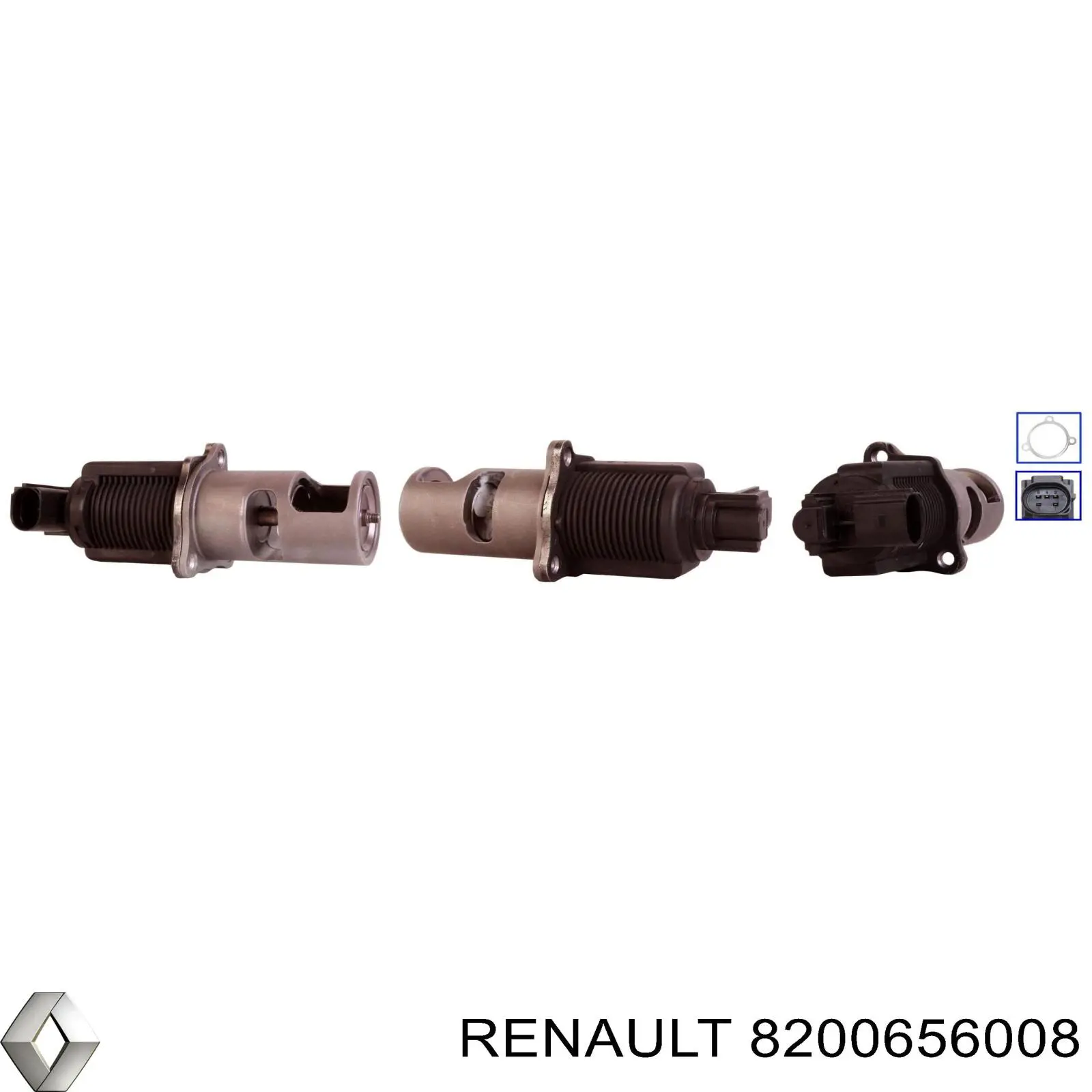 Клапан EGR рециркуляції газів Renault (RVI) 8200656008