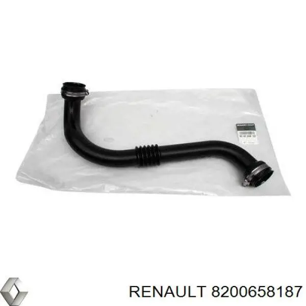 Шланг/патрубок інтеркулера, правий 8200658187 Renault (RVI)