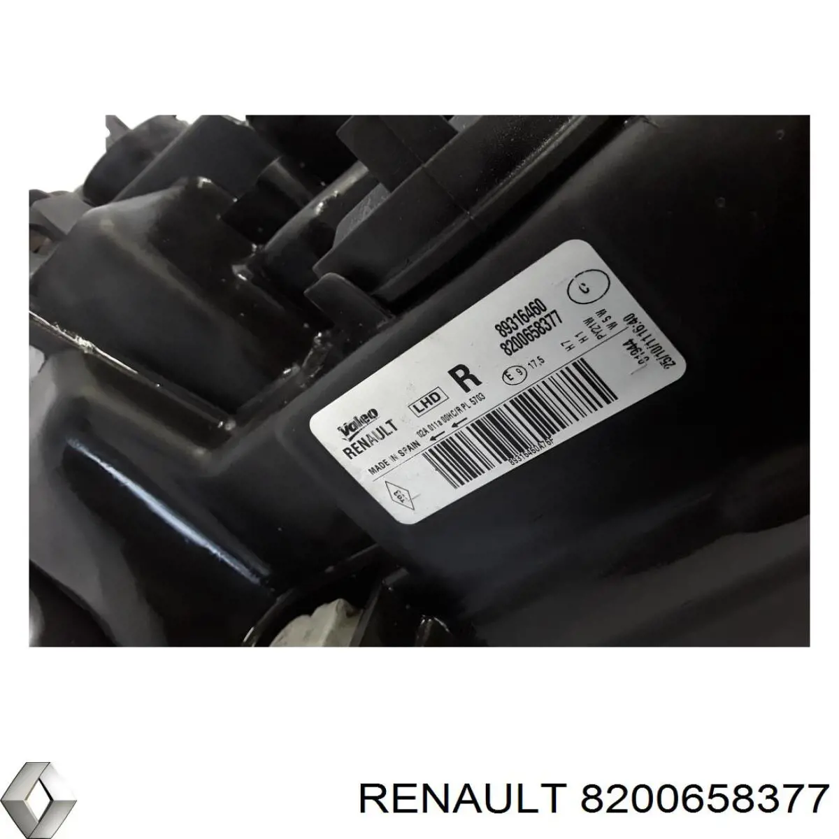 Фара правая Renault (RVI) 8200658377 ціна, від 101.31 USD