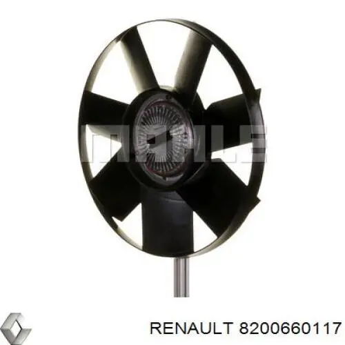 Купити 8200660117 Renault (RVI) Електровентилятор охолодження в зборі (двигун + крильчатка), лівий