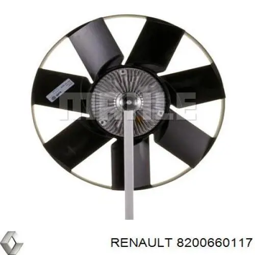 8200660117 Renault (RVI) електровентилятор охолодження в зборі (двигун + крильчатка, лівий)