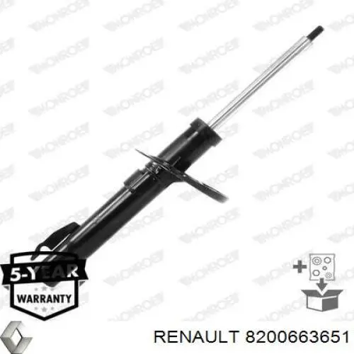 Стойка амортизатора передняя Renault (RVI) 8200663651 ціна, від 39.48 USD