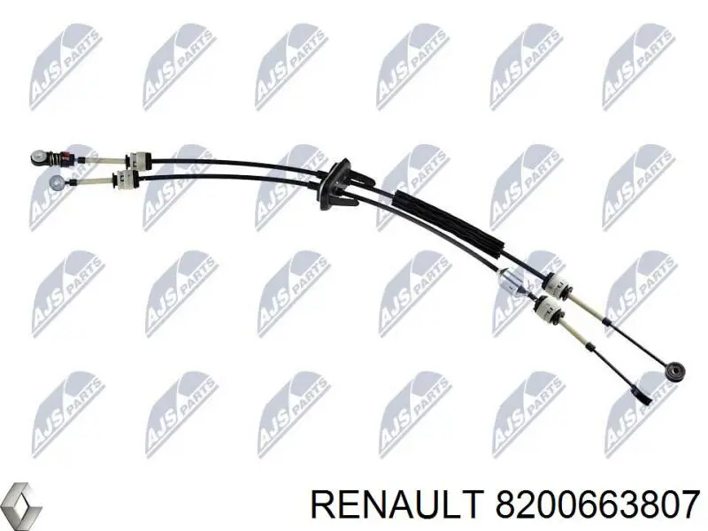 Трос перемикання передач, здвоєний Renault (RVI) 8200663807 ціна, від 56.78 USD