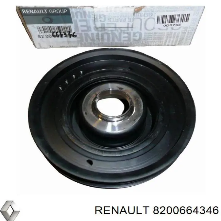 Шків колінвала (демпфер ) Renault (RVI) 8200664346 ціна, від 34.21 USD