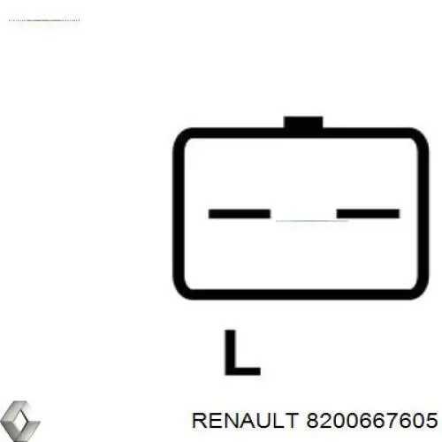 Генератор Renault (RVI) 8200667605 ціна, від 131.22 USD