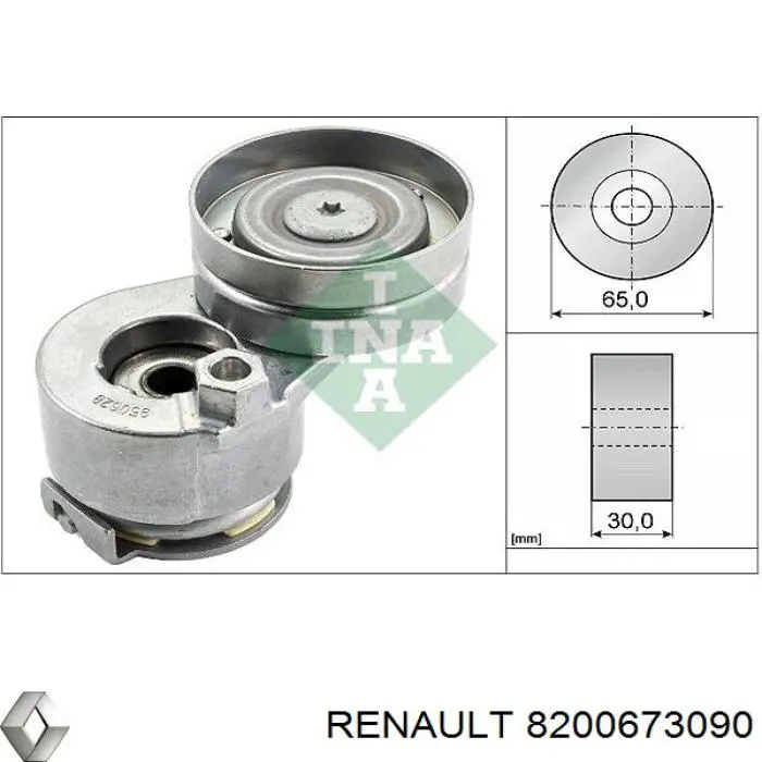 8200673090 Renault (RVI) натягувач приводного ременя