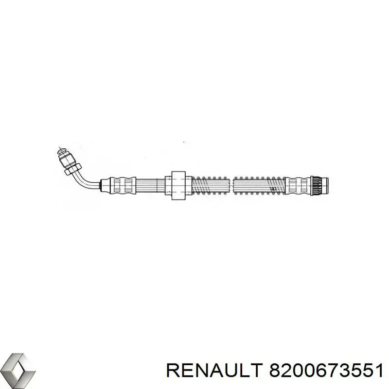 Купити 8200673551 Renault (RVI) Гальмівні шланги передні