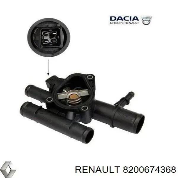 Корпус термостата 8200674368 Renault (RVI)