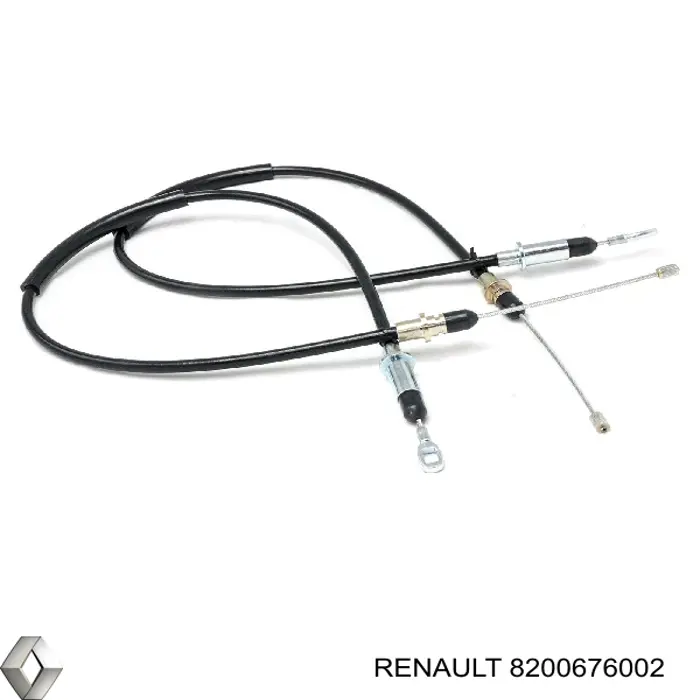 Трос стоянкового гальма задній правий Renault (RVI) 8200676002 ціна, від 16.97 USD
