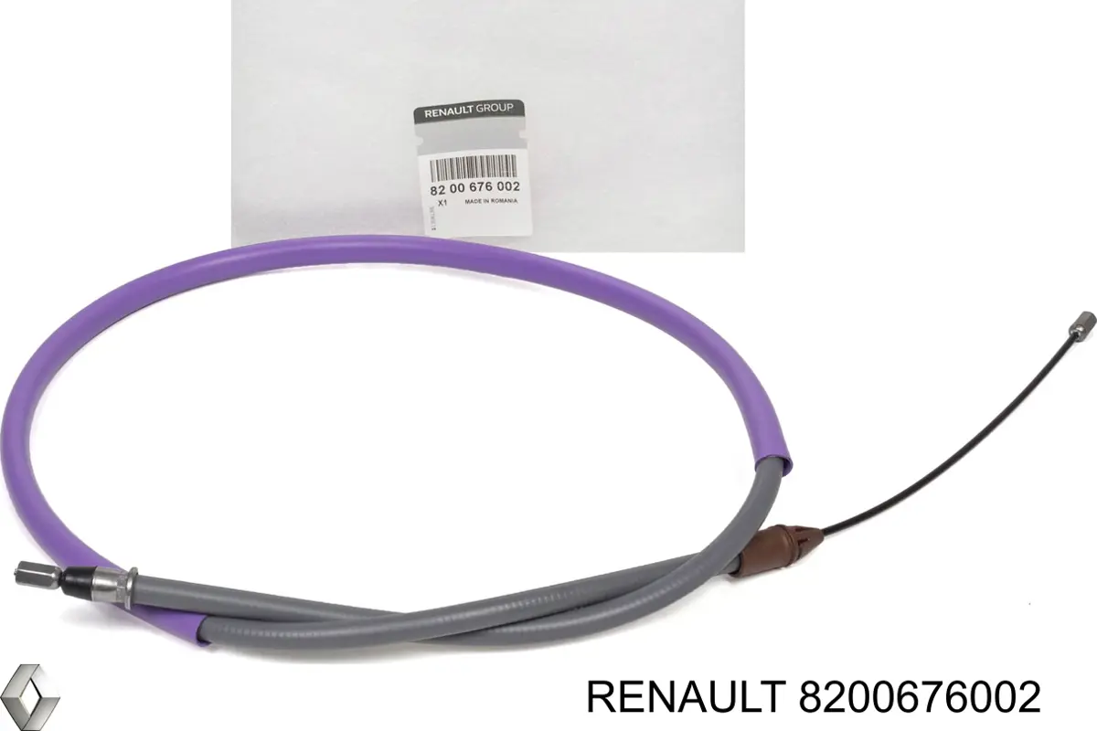 Купити 8200676002 Renault (RVI) Трос ручного гальма задній, правий