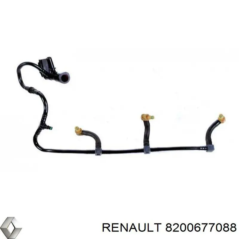 Купити 8200677088 Renault (RVI) Трубка паливна, зворотня від форсунок