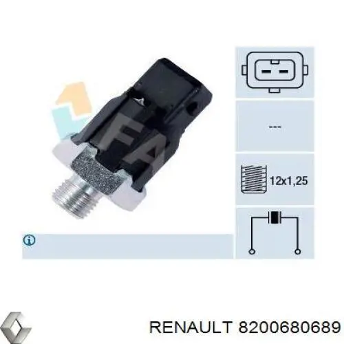 Купити 8200680689 Renault (RVI) Датчик детонації