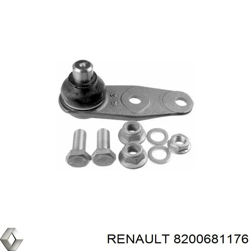 Важіль передньої підвіски нижній, правий 8200681176 Renault (RVI)