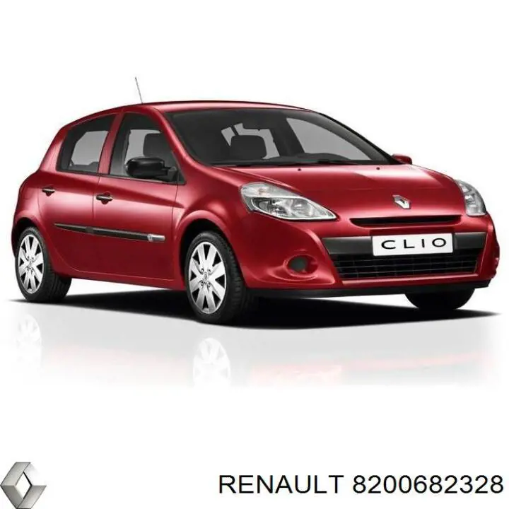 Захист бампера переднього 8200682328 Renault (RVI)