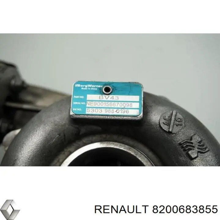 Турбіна 8200683855 Renault (RVI)