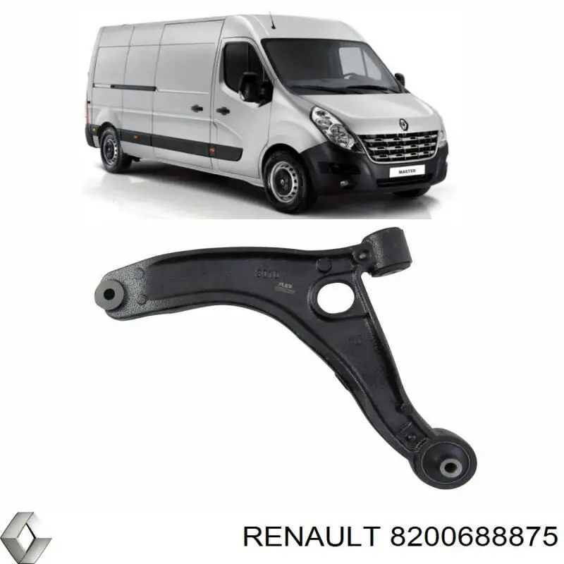 Купити 8200688875 Renault (RVI) Важіль передньої підвіски нижній, правий