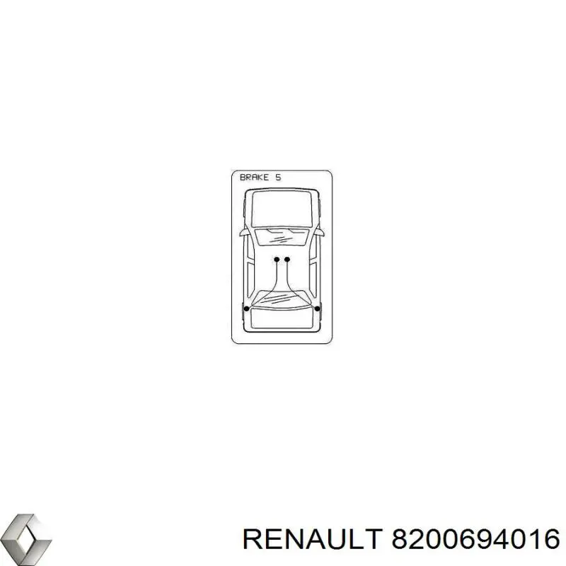 Трос стоянкового гальма задній лівий Renault (RVI) 8200694016 ціна, від 14.21 USD