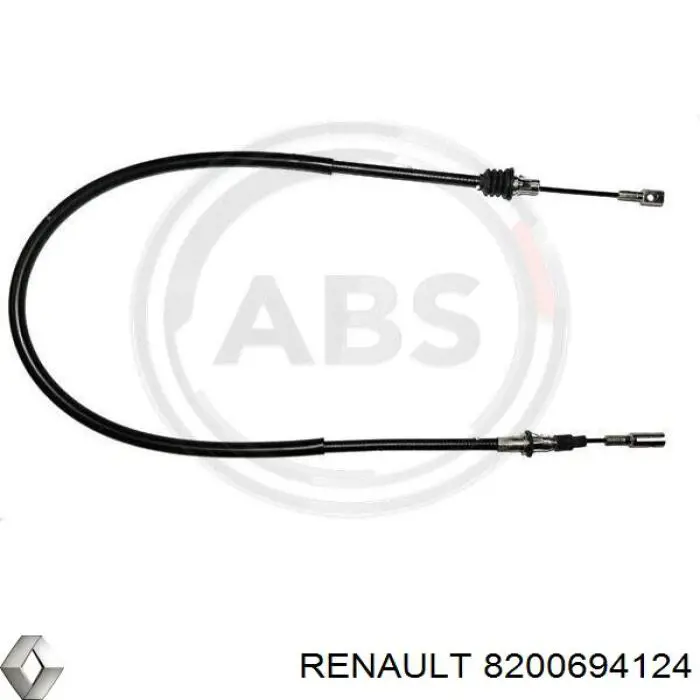 Трос стоянкового гальма передній Renault (RVI) 8200694124 ціна, від 10.68 USD