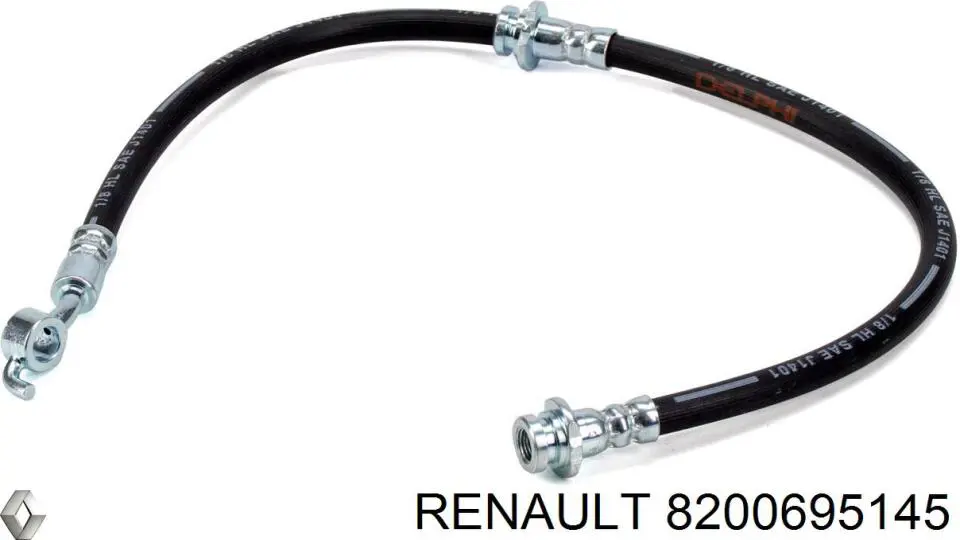 Гнучка гальмівна трубка задня Renault (RVI) 8200695145