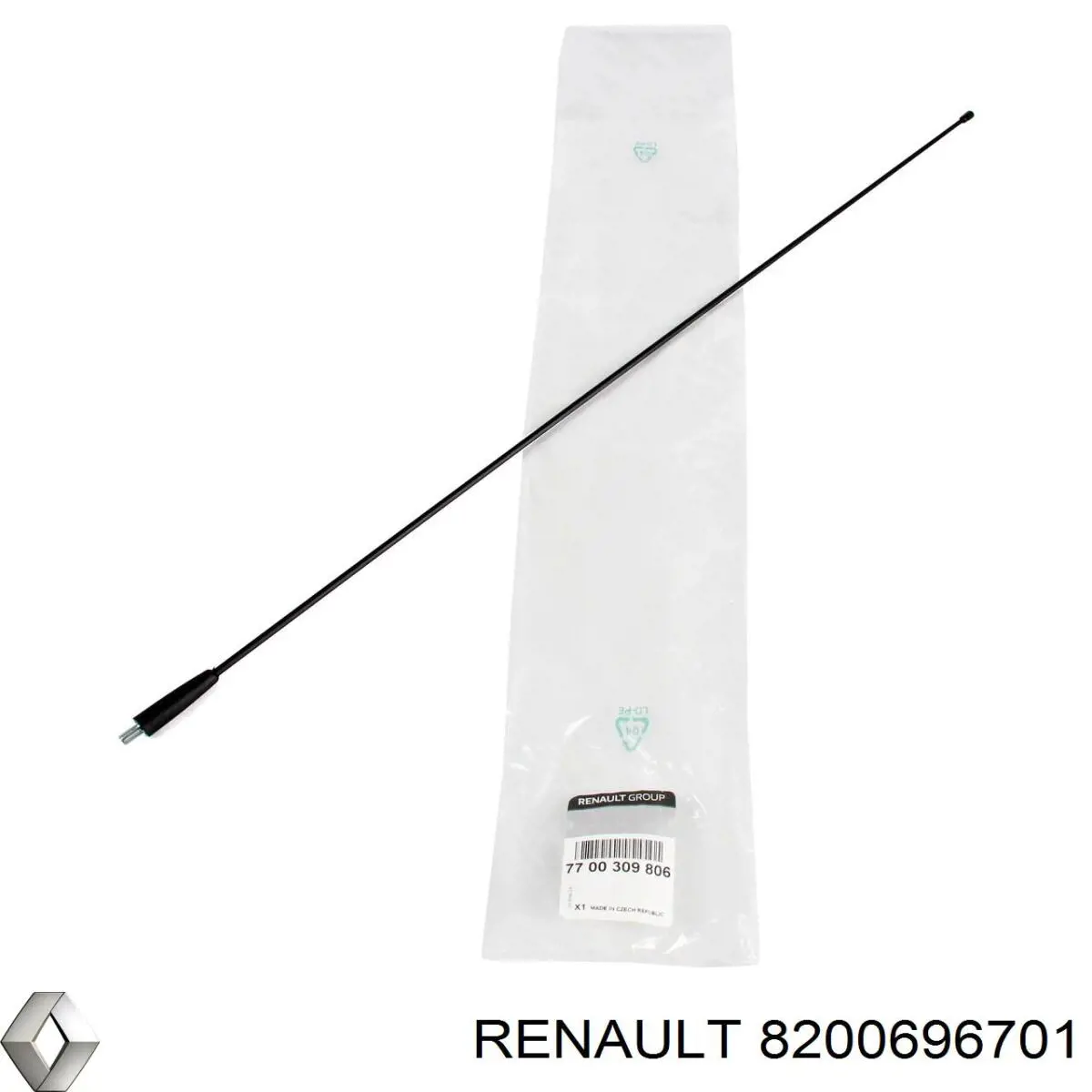 Антена Renault (RVI) 8200696701 ціна, від 25.56 USD