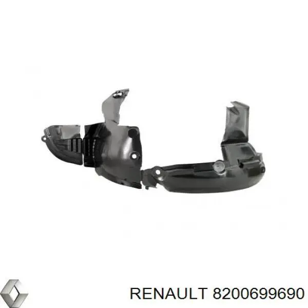 Підкрилок переднього крила, лівий Renault (RVI) 8200699690 ціна, від 14.14 USD