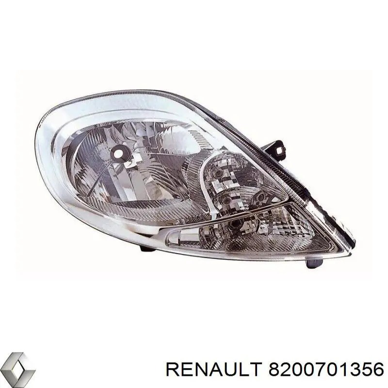 Фара правая Renault (RVI) 8200701356 ціна, від 95.54 USD