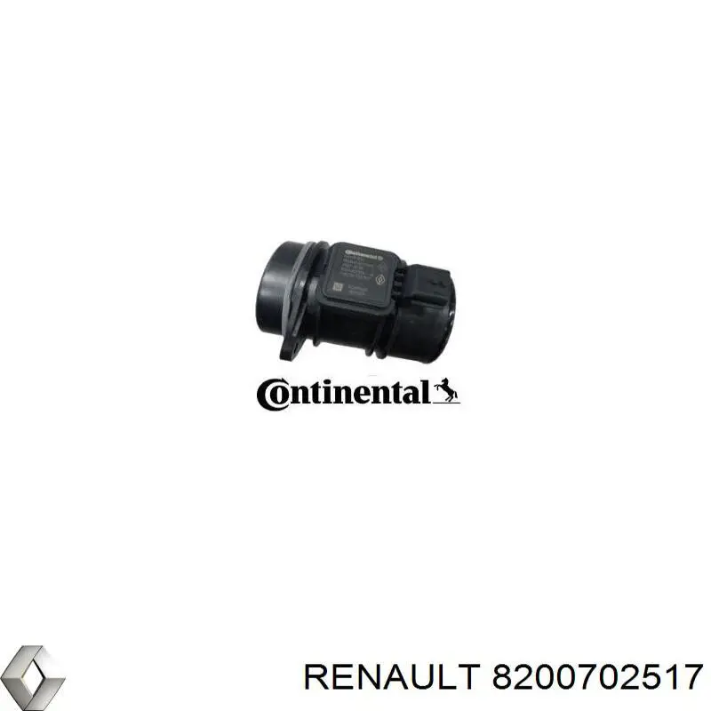 8200702517 Renault (RVI) датчик потоку (витрати повітря, витратомір MAF - (Mass Airflow))