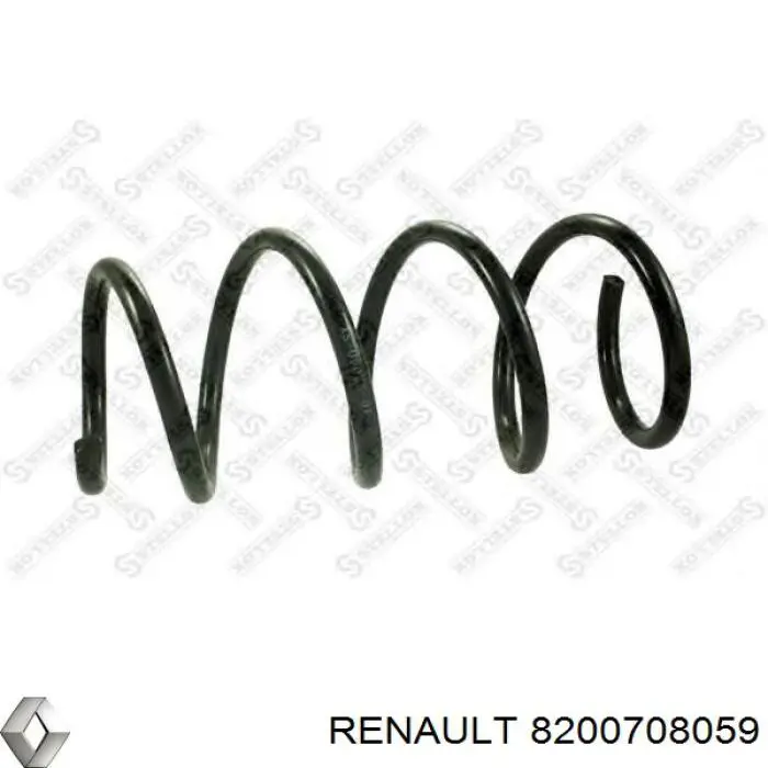Пружина передня Renault (RVI) 8200708059 ціна, від 42.08 USD