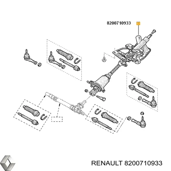 7700416759 Renault (RVI) рульова колонка