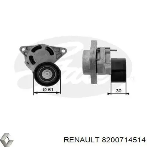 8200714514 Renault (RVI) натягувач приводного ременя