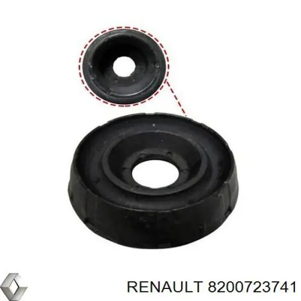 Опора амортизатора переднього 8200723741 Renault (RVI)