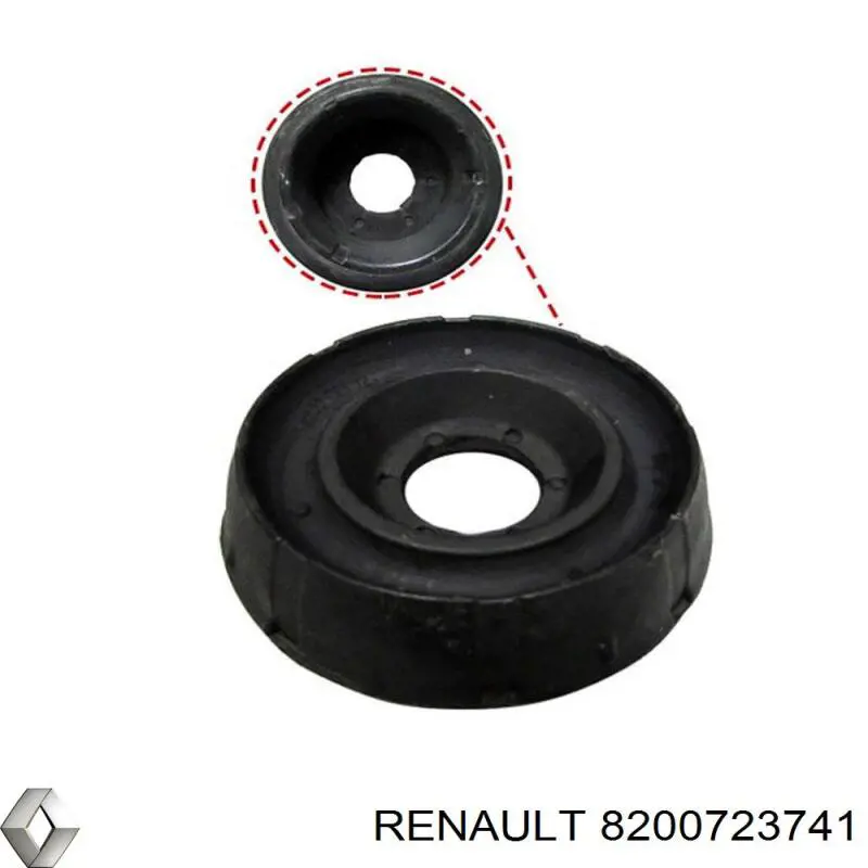 Опора стійки амортизатора переднього Renault (RVI) 8200723741 ціна, від 7.62 USD