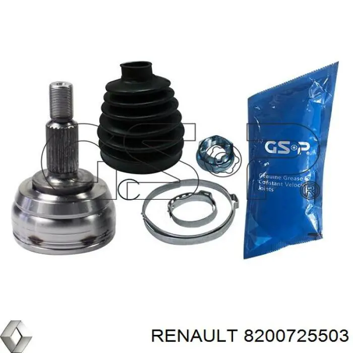 Піввісь (привід) передня, ліва 7711497437 Renault (RVI)
