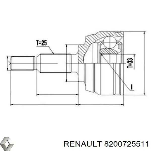 391001339R Renault (RVI) піввісь (привід передня, права)