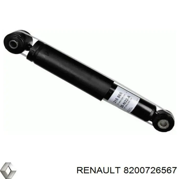 Амортизатор задній Renault (RVI) 8200726567 ціна, від 23.03 USD