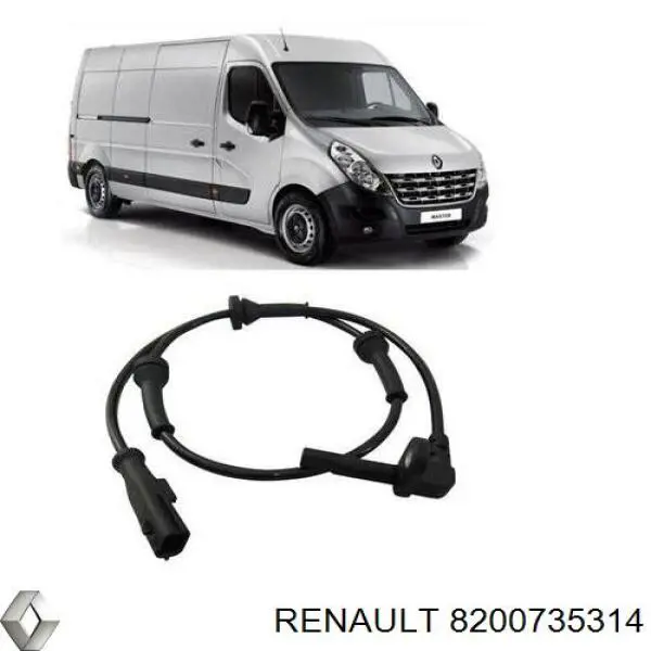 Купити 8200735314 Renault (RVI) Датчик АБС (ABS) передній