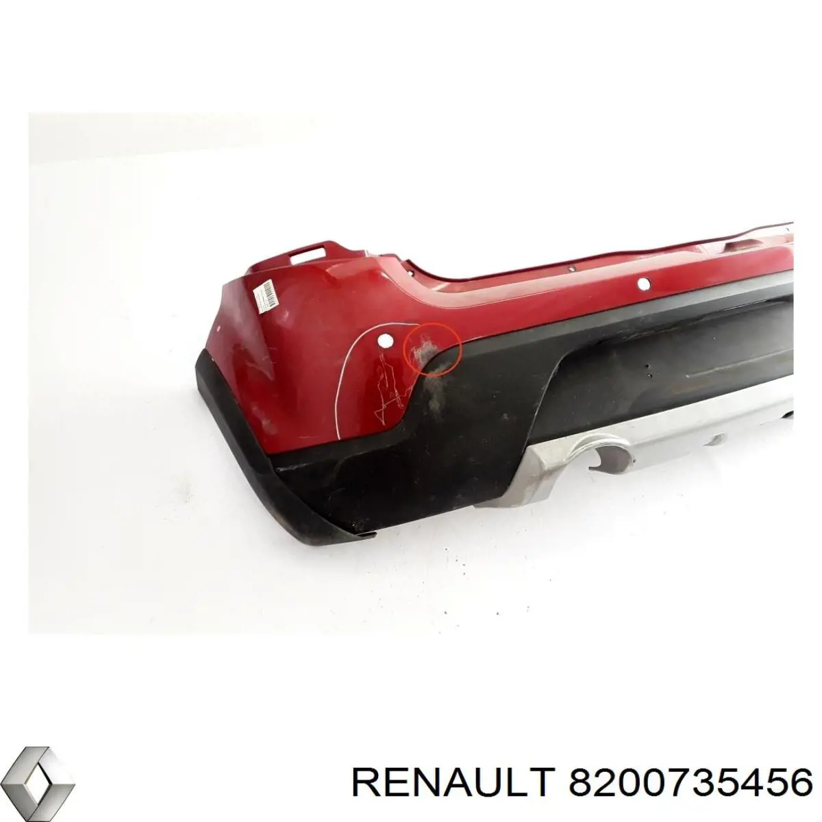 Задній бампер 6001550082 Renault (RVI)